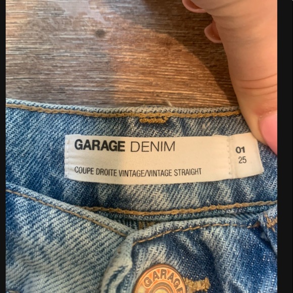 SOLD Womens Garage Straight Leg Denim Jeans Size 25 - Picture 4 of 6